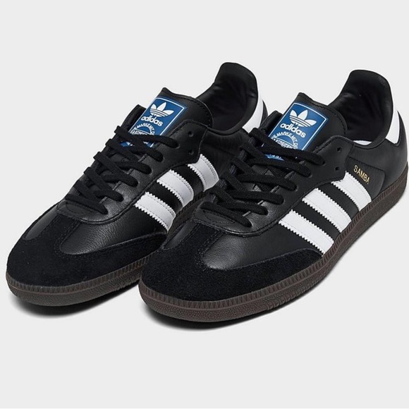 Adidas Samba OG Retro Leather Sneakers Black White Size WOMEN'S 7.5 - Picture 9 of 13